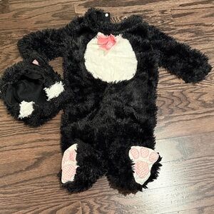 Adorable Black and White Kids One Piece Costume